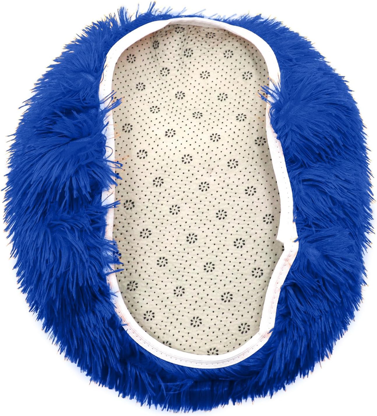 3 Pieces Shaggy Bath Mat Set, Soft Absorbent Plush Microfiber Bathroom Rugs, Non Slip Bath Rugs Royal Blue 3 PCS